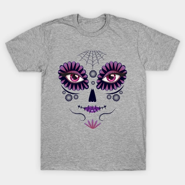 Day of the death girl face T Shirt Costume Tee Gifts Shirt T-Shirt by creative